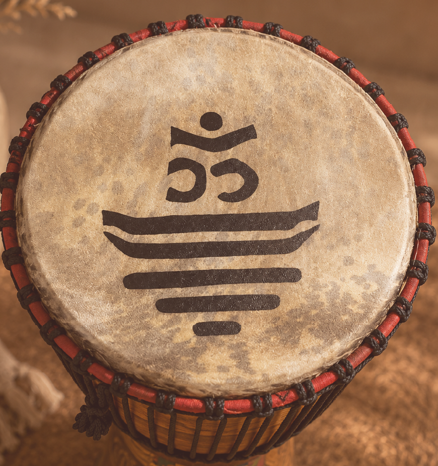 Djembe Drum | Gye Nyame Symbol