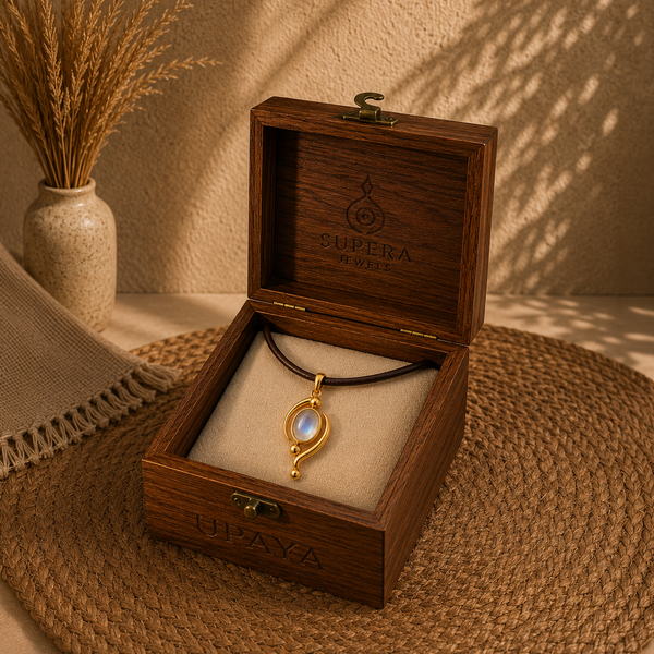 Moonstone Unalome Pendant